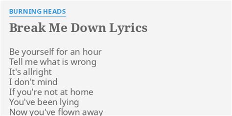 break me down lyrics